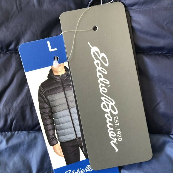 NEW!!! Eddie Bauer Men's Cirruslite Hooded 650 Fill Down Jacket - Picture 10 of 12